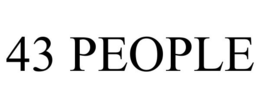 43 PEOPLE trademark