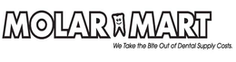 MOLAR MART WE TAKE THE BITE OUT OF DENTAL SUPPLY COSTS. trademark