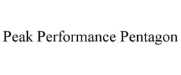 PEAK PERFORMANCE PENTAGON trademark