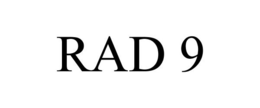 RAD 9 trademark
