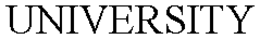 UNIVERSITY trademark