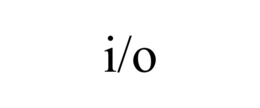 I/O trademark
