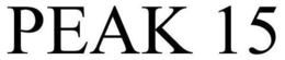 PEAK 15 trademark