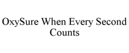 OXYSURE WHEN EVERY SECOND COUNTS trademark