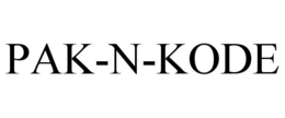 PAK-N-KODE trademark