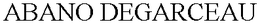 ABANO DEGARCEAU trademark