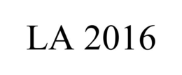 LA 2016 trademark