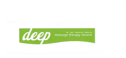 DEEP MASSAGE THERAPY REVIEW trademark