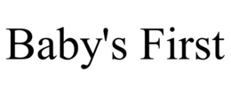 BABY'S FIRST trademark