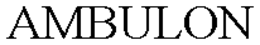 AMBULON trademark