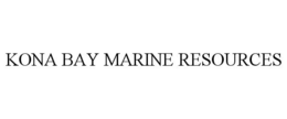 KONA BAY MARINE RESOURCES trademark