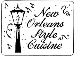 NEW ORLEANS STYLE CUISINE trademark