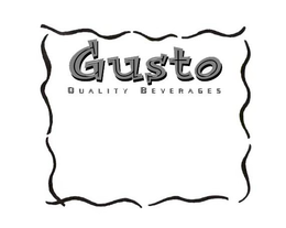 GUSTO QUALITY BEVERAGES trademark
