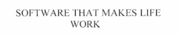 SOFTWARE THAT MAKES LIFE WORK trademark