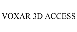 VOXAR 3D ACCESS trademark