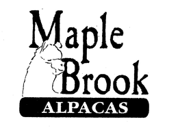 MAPLE BROOK ALPACAS SINCE 1993 trademark