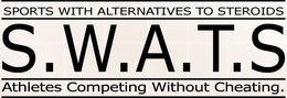 S.W.A.T.S. SPORTS WITH ALTERNATIVES TO STEROIDS ATHLETES COMPETING WITHOUT CHEATING. trademark