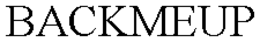 BACKMEUP trademark