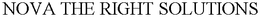 NOVA THE RIGHT SOLUTIONS trademark