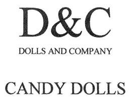 D&C DOLLS AND COMPANY CANDY DOLLS trademark