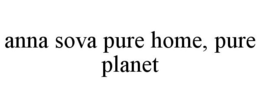 ANNA SOVA PURE HOME, PURE PLANET trademark