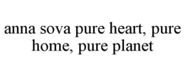ANNA SOVA PURE HEART, PURE HOME, PURE PLANET trademark