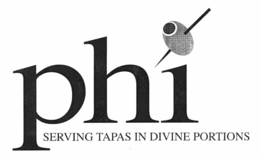 PHI SERVING TAPAS IN DIVINE PORTIONS trademark