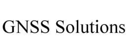 GNSS SOLUTIONS trademark