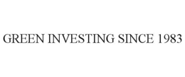 GREEN INVESTING SINCE 1983 trademark