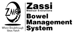 ZME WHERE BREAKTHROUGH IDEAS HATCH ZASSI MEDICAL EVOLUTIONS BOWEL MANAGEMENT SYSTEM trademark