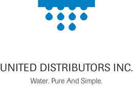 UNITED DISTRIBUTORS INC. WATER. PURE AND SIMPLE. trademark