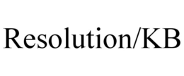 RESOLUTION/KB trademark