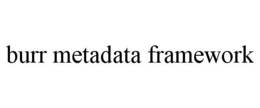 BURR METADATA FRAMEWORK trademark