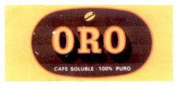 ORO CAFE SOLUBLE - 100% PURO trademark