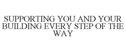 SUPPORTING YOU AND YOUR BUILDING EVERY STEP OF THE WAY trademark