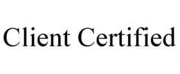 CLIENT CERTIFIED trademark