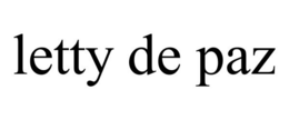 LETTY DE PAZ trademark