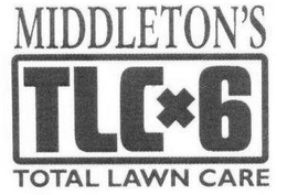 TLC+6 MIDDLETON'S TOTAL LAWN CARE trademark