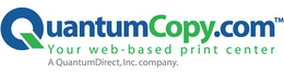 QUANTUMCOPY.COM - YOUR WEB-BASED PRINT CENTER A QUANTUMDIRECT, INC. COMPANY. trademark