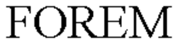 FOREM trademark