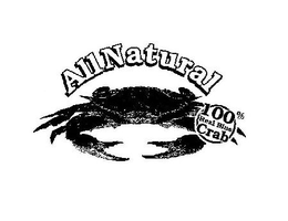 ALLNATURAL 100% REAL BLUE CRAB trademark