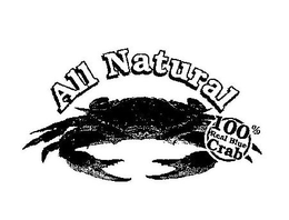 ALL NATURAL 100% REAL BLUE CRAB trademark