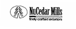 NUCEDAR MILLS FINELY CRAFTED EXTERIORS trademark