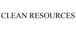 CLEAN RESOURCES trademark