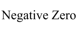 NEGATIVE ZERO trademark