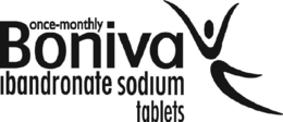 ONCE-MONTHLY BONIVA IBANDRONATE SODIUM TABLETS trademark