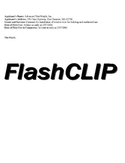 FLASHCLIP trademark