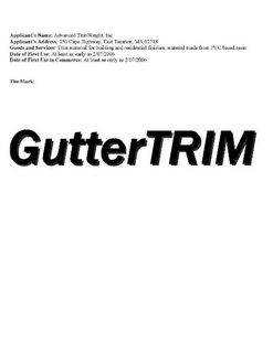 GUTTERTRIM trademark