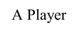 A PLAYER trademark
