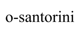 O-SANTORINI trademark